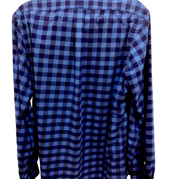 Polo Ralph Lauren Perform Flannel Cotton Button Down Sz L Classic Fit -like‎ new - Picture 2 of 4